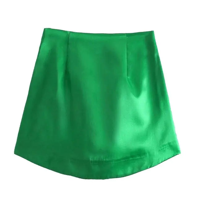 Slim Chic Satin Skirts